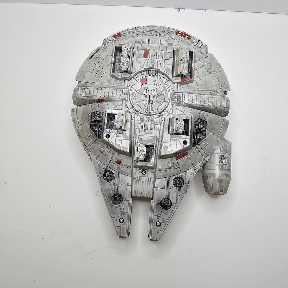 Star Wars Millennium Falcon Spaceship Toy Corellian Freighter Vehicle Gray - Picture 8 of 11